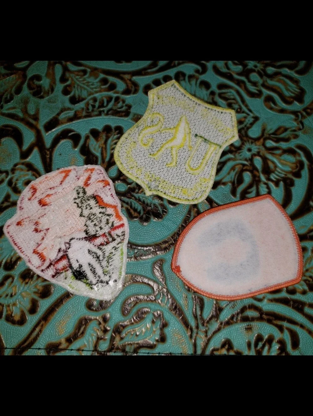 Lot Of 3 Vibrant Embroidered Fabric Sasquatch Patches